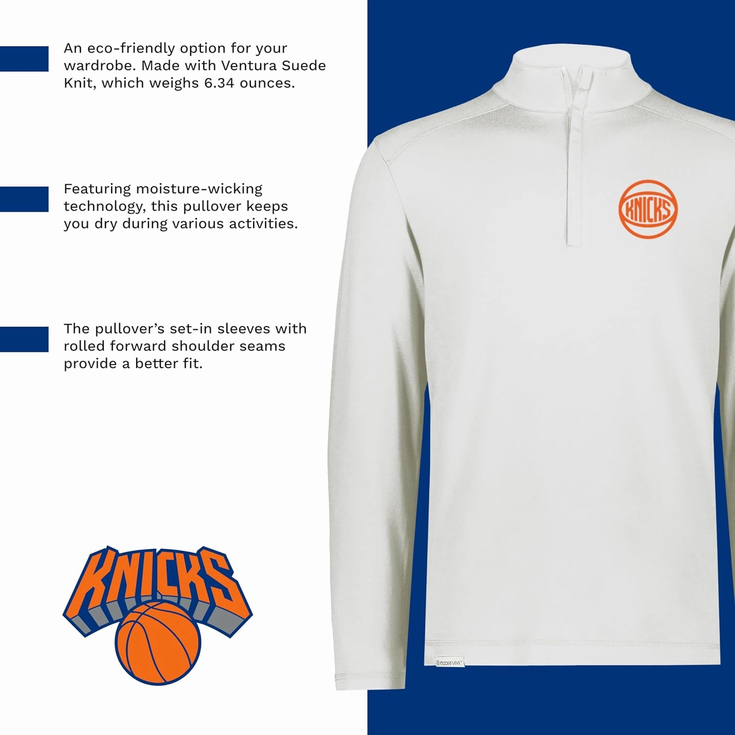 Holloway NBA 1/4 Zip Pullover| Stylish NBA Team Gear | Perfect for Training, Casual and Game Day