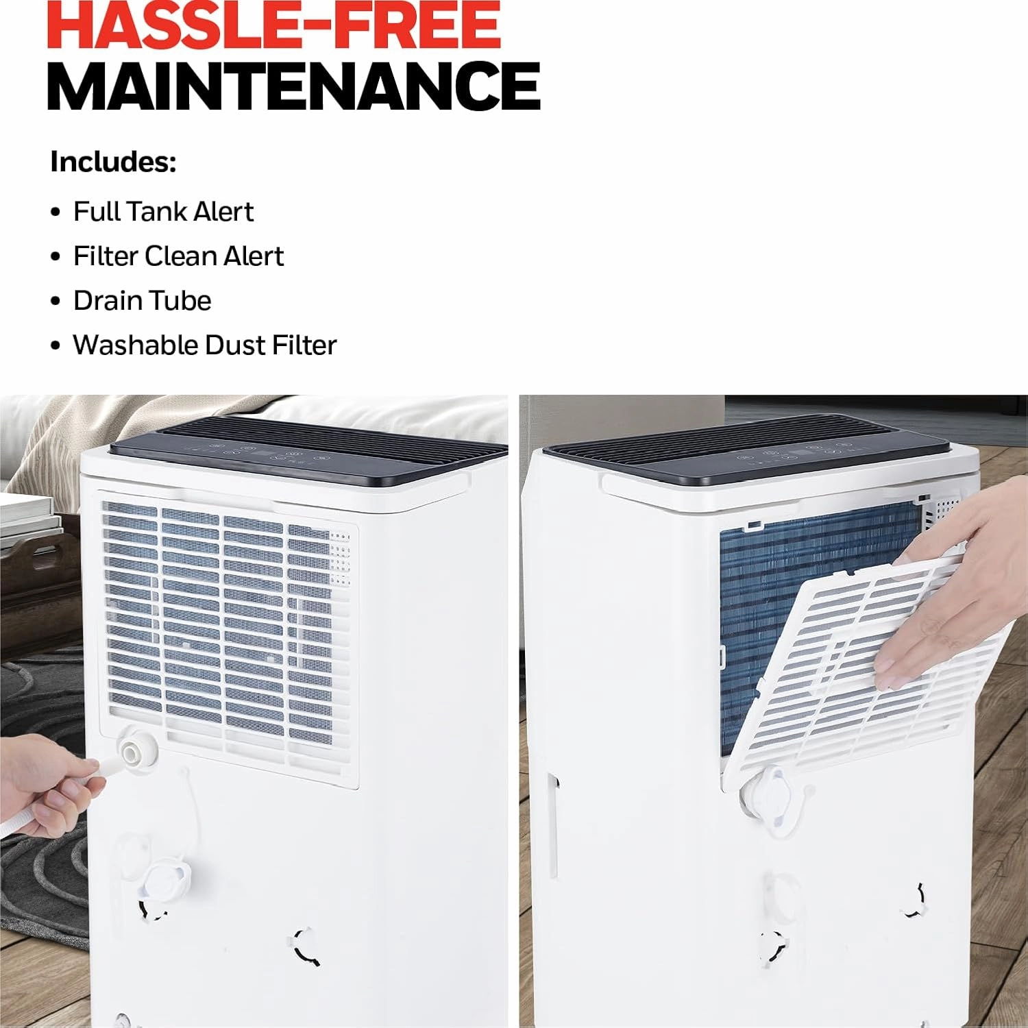 Honeywell 32-Pint ENERGY STAR Smart WiFi Dehumidifier for 3,000 Sq Ft – Laundry Mode, Auto-Comfort Mode & Thermal Overload Protection, TPFIT32AWK
