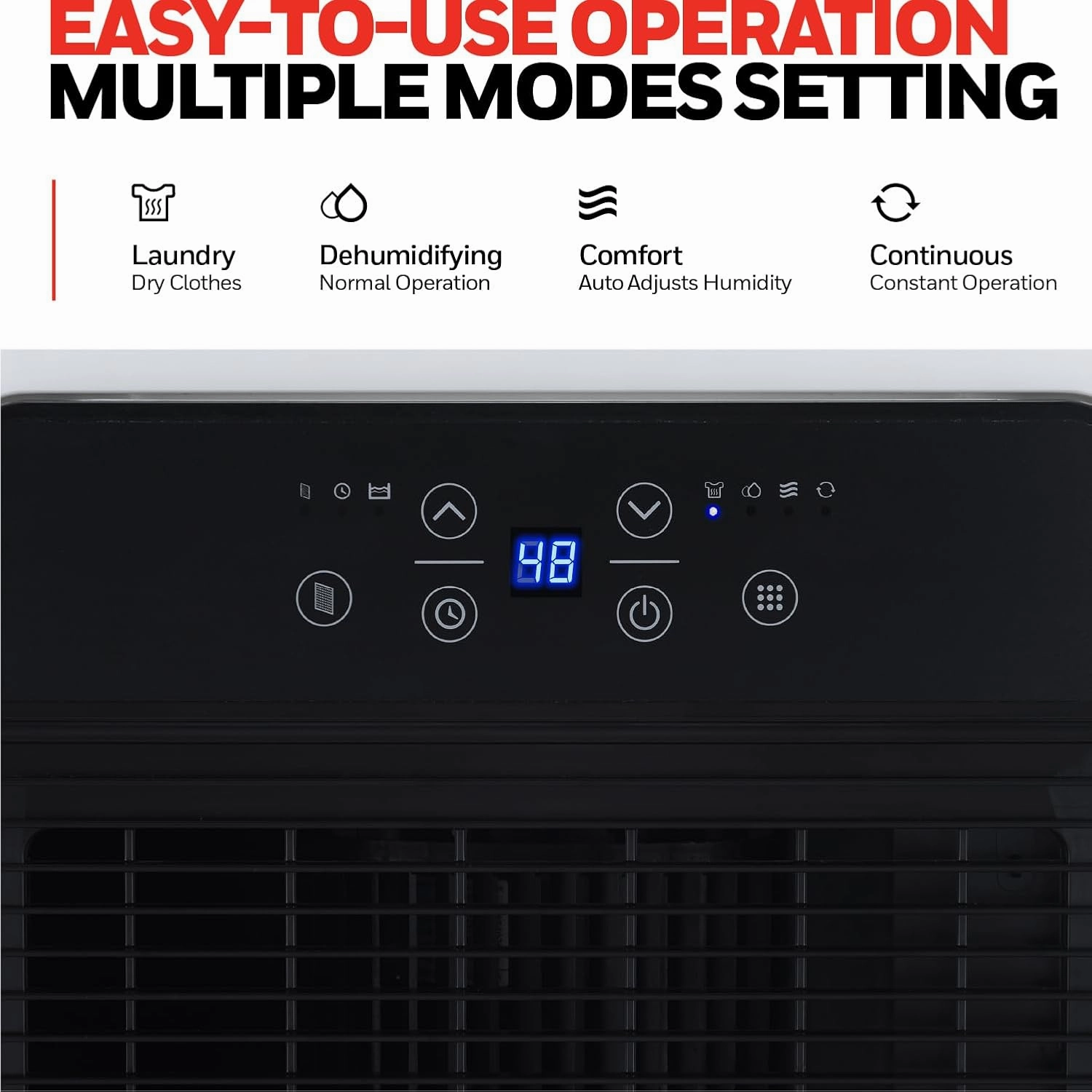 Honeywell 32-Pint ENERGY STAR Smart WiFi Dehumidifier for 3,000 Sq Ft – Laundry Mode, Auto-Comfort Mode & Thermal Overload Protection, TPFIT32AWK