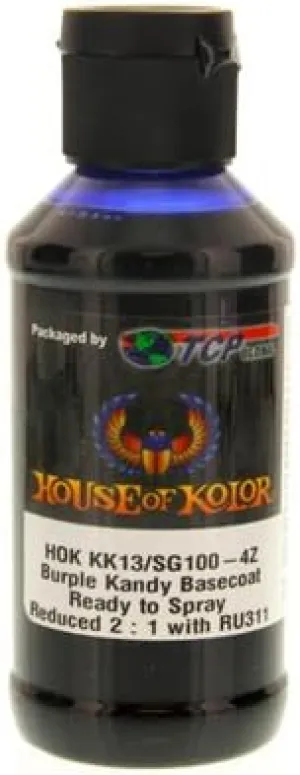 House of Kolor Burple Candy Basecoat Pre-Blended R-T-S 4-Oz Bottle