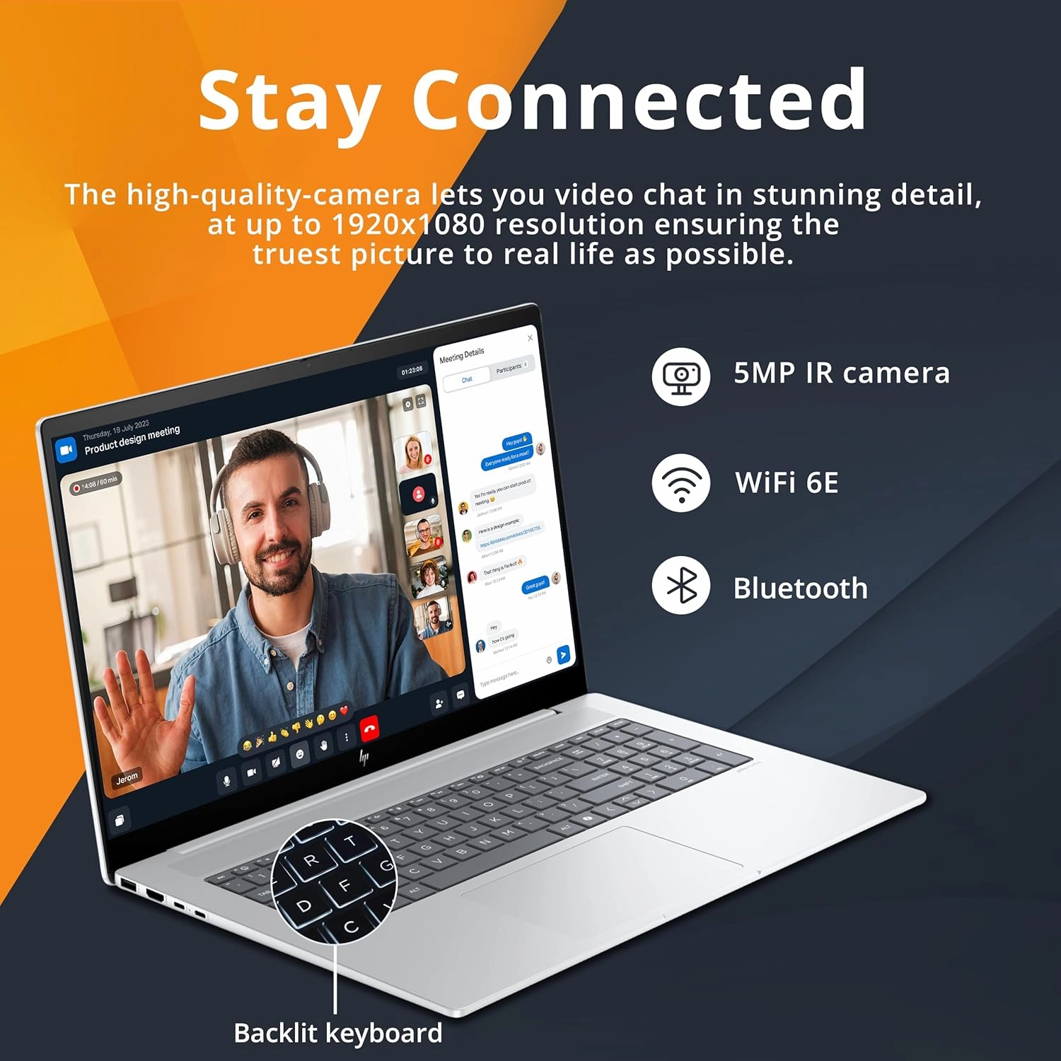 HP Envy 17.3" FHD Touchscreen Laptop, Intel Ultra 7 155H, 64GB DDR5, 4.28TB Storage (4TB SSD 288GB Docking Station Set), Backlit Keyboard, 5MP Camera, Wi-Fi 6E, Windows 11 Pro, Glacier Silver