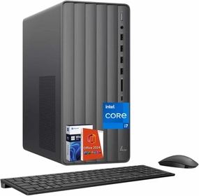 HP Envy Desktop PC, Intel i7-14700(Up to 5.4GHz), 32 GB RAM, 1 TB SSD, Intel UHD Graphics 770, Windows 11 Pro, Microsoft Office 2024 Pro Lifetime, TE01-5002