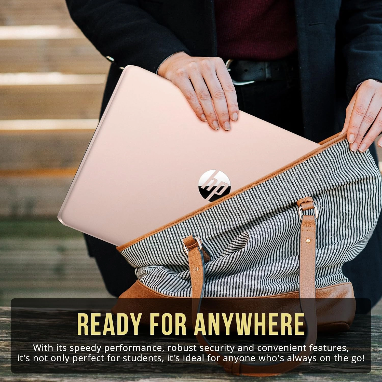 HP Stream 14" HD BrightView Laptop, Intel Celeron N4120, 16GB RAM, 256GB Storage (128GB eMMc 128GB USB Card), Intel UHD Graphics, 720p HD Webcam, 1 Year Office 365, WiFi, Bluetooth, Win 11s, Rose Gold