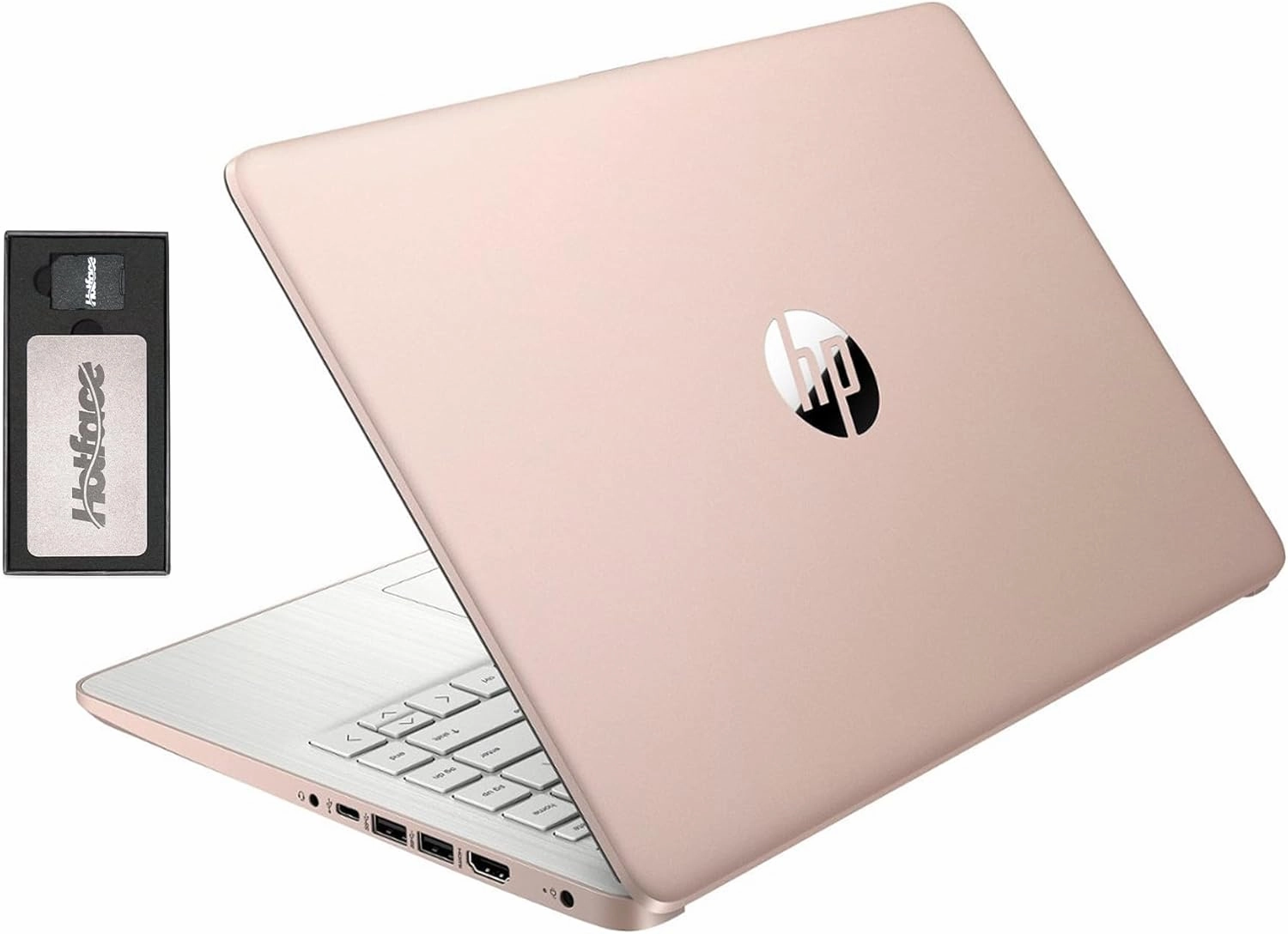 HP Stream 14" HD BrightView Laptop, Intel Celeron N4120, 8GB RAM, 288GB Storage (128GB eMMC   160GB Docking Station Set), Intel UHD Graphics, 720p Webcam, Wi-Fi, 1 Year Office 365, Win 11 S, Gold