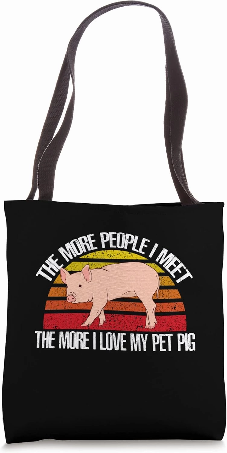I love My Pet Pig Pig Pork Farm Tote Bag