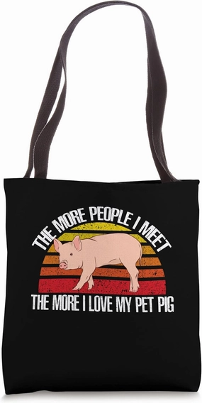 I love My Pet Pig Pig Pork Farm Tote Bag