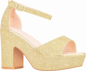 ILLUDE Women's Platform Heels Sandals Ankle Strap Block Chunky Heel Open Toe Platform Wedge Sandals – Cleo