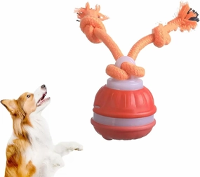 Interactive Dog Toys with Motion Activated, Interactive Dog Ball Toys Touch Activated for Indoor and Outdoor Cats Dogs Cat Toys (Orange)