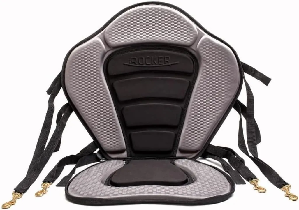iROCKER Universal Kayak Seat for Inflatable Paddle Boards & SUP - Comfortable, Adjustable, & Portable Kayak Conversion Seat - Detachable Storage Bag, Cushioned Backrest, and Durable Neoprene Material
