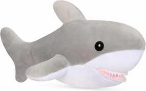 iscream Smiling Shark Buddy 9.25" Plush Shark Toy with Felt Teeth
