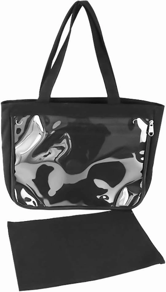 Ita Tote Bag Clear Window for Pins Shoulder Bag Handbag Bag DIY, Cosplay Stachel Tote