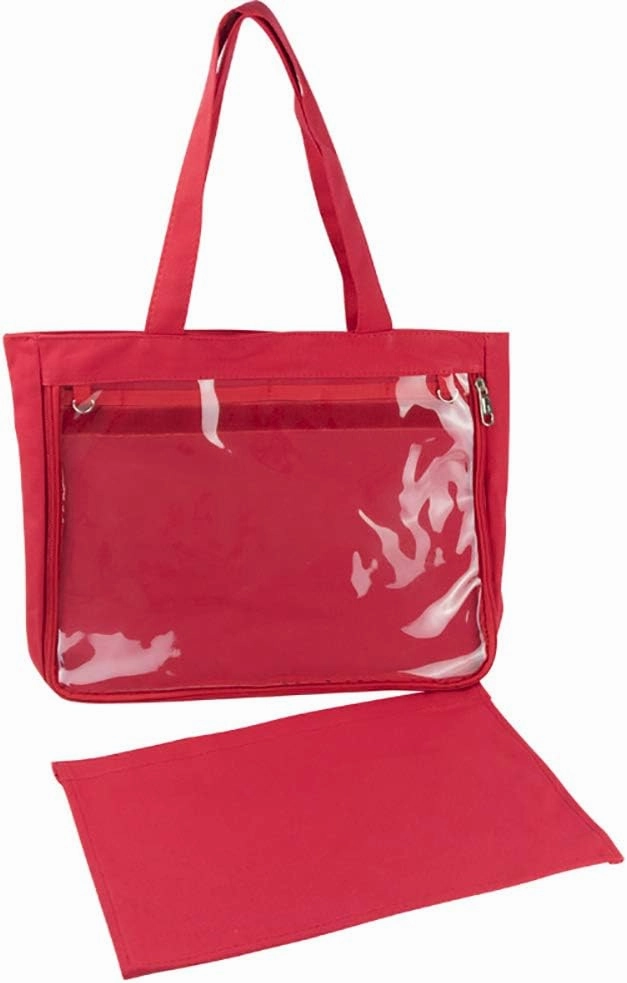 Ita Tote Bag Clear Window for Pins Shoulder Bag Handbag Bag DIY, Cosplay Stachel Tote