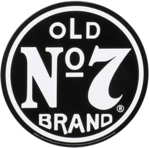 Jack Daniel's Vintage Old NO.7 Round Metal Tin Sign JD-35517