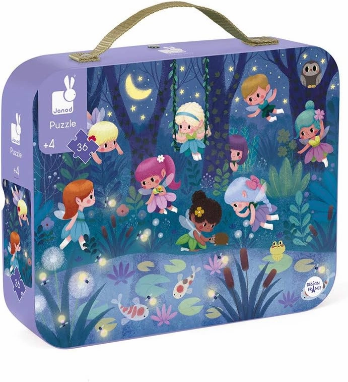 Janod 36 Piece Fairies and Water Lilies Jigsaw Puzzle - Ages 4  - J02664