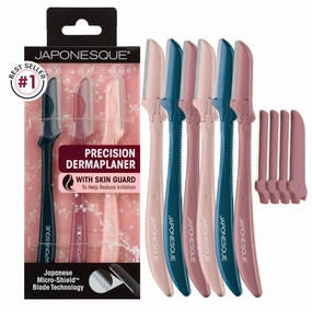 JAPONESQUE Dermaplaner Facial Razors - 6 Piece Set   4 Dermaplaner Replacement Blades