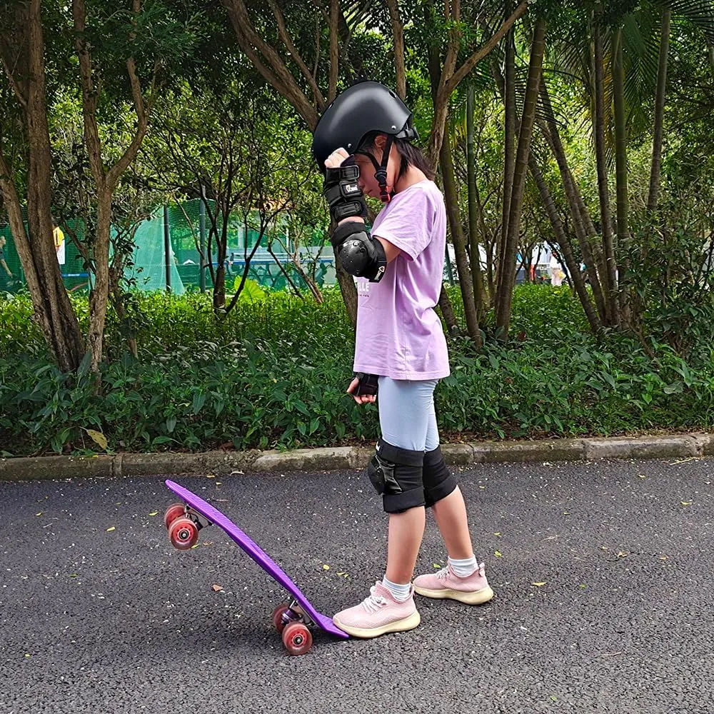 JBM Adult & Kid Knee Pads Elbow Pads and Wrist Guards for Roller Inline Skating Scootering Skateboarding