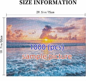 jigsaw puzzles 1000 pieces for adults Underwater World Dolphins, fish Formation wooden Adults and Kids Children Educational Toy Games 29.5'' x 19.6''