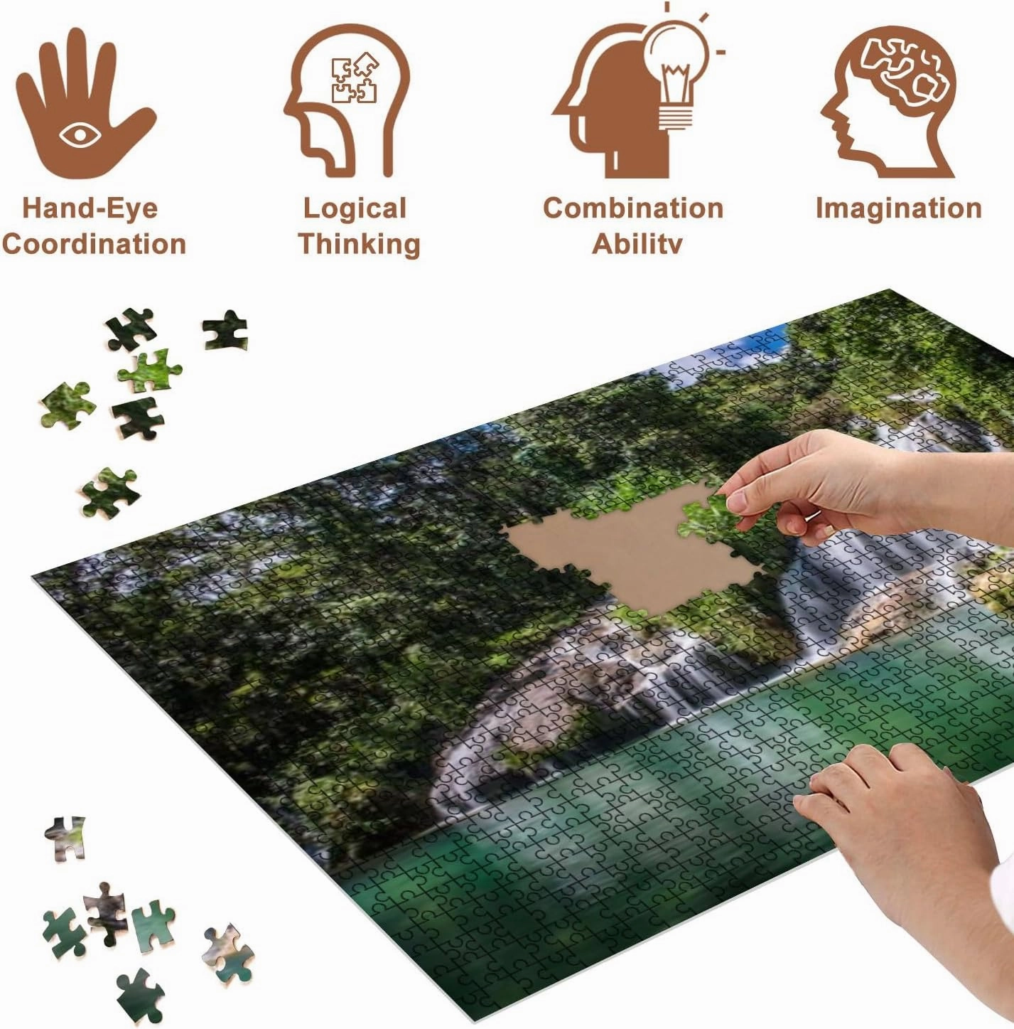 Jigsaw Puzzles 500 Pieces for Adult Niche Puzzle Game for Family Wooden Puzzle Toy Educational Games Puzzles for Home Decor