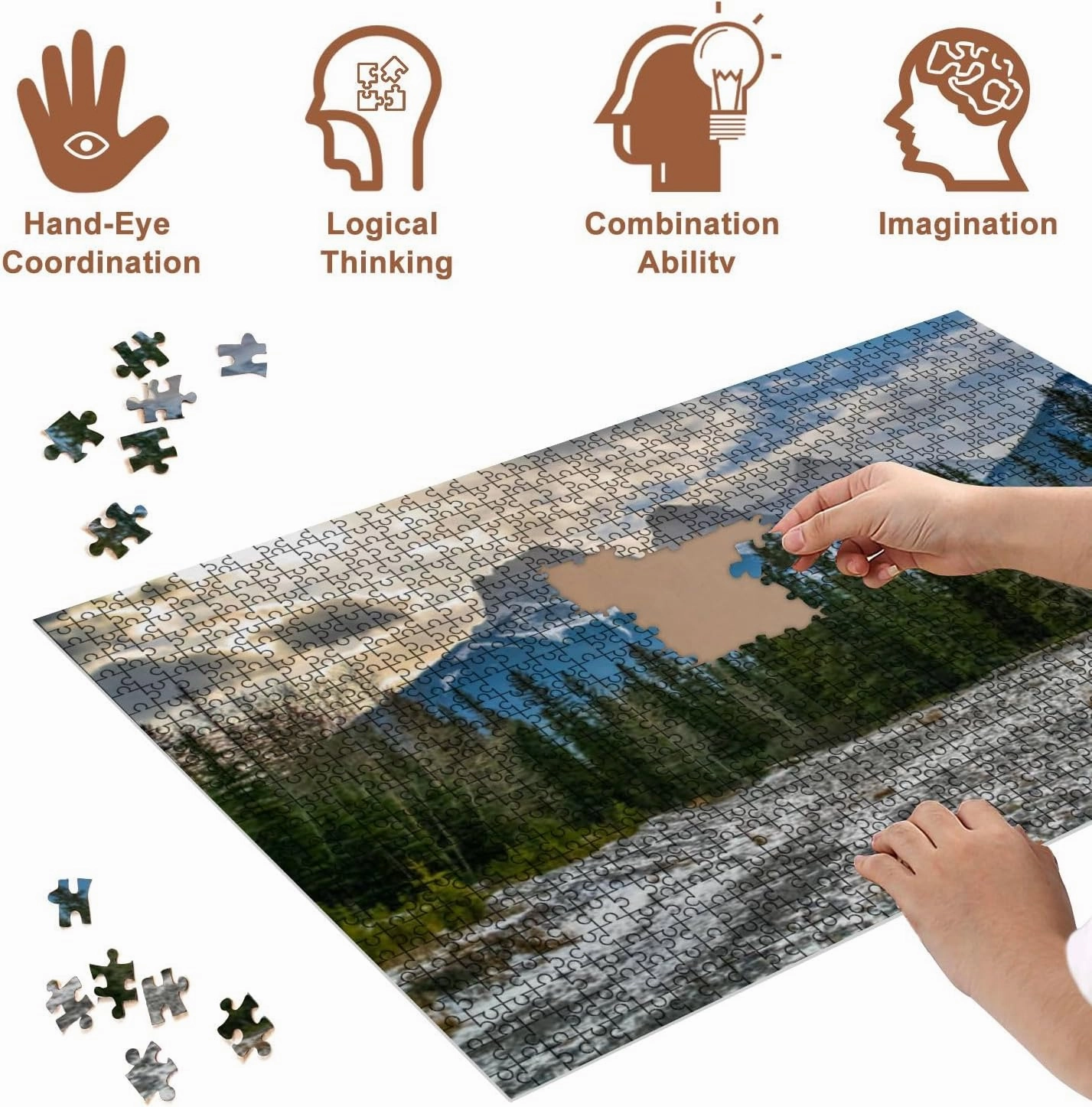 Jigsaw Puzzles 500 Pieces for Adult Sunny Sisters Puzzle Game for Family Wooden Puzzle Toy Educational Games Puzzles for Home Decor
