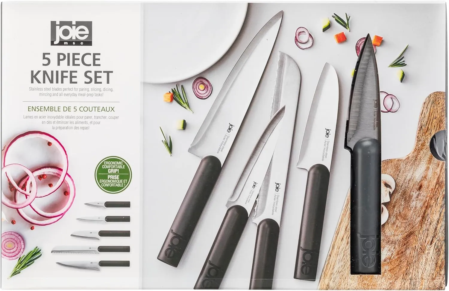 Joie Knife Gift Set, Stainless Steel, 5 Piece Set