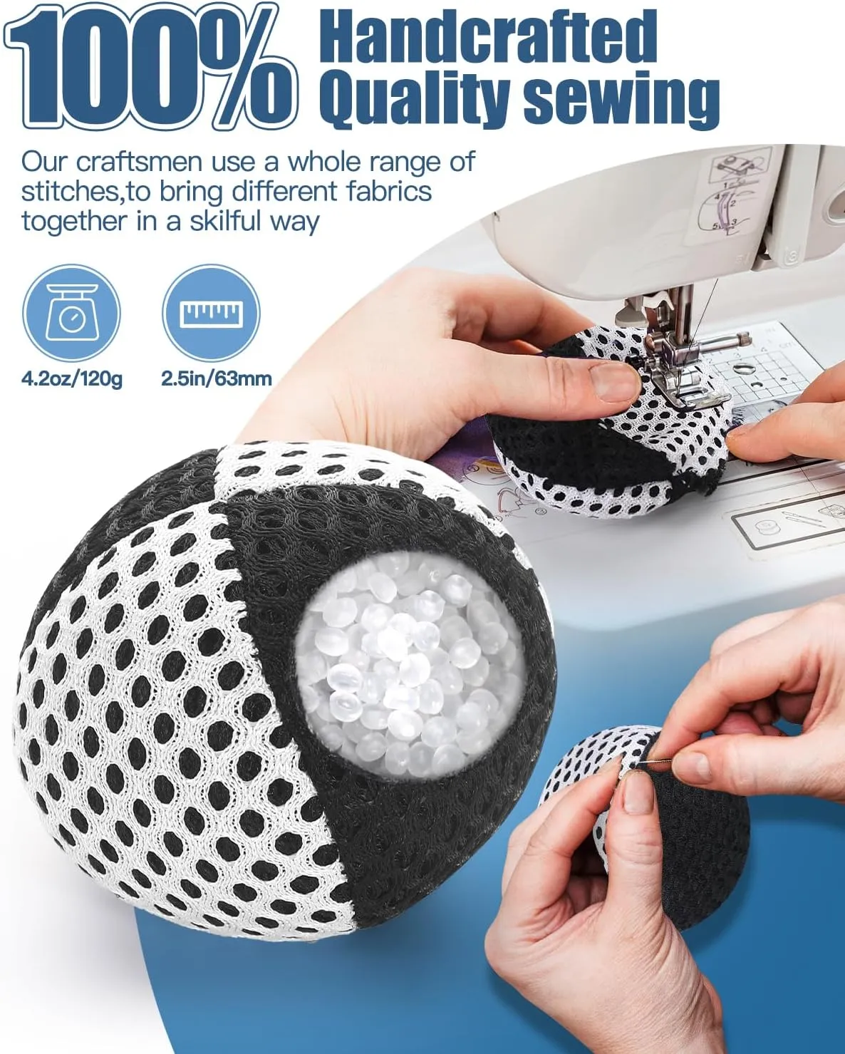 Juggling Balls for Beginners and Professionals Set of 3, Juggling Bean Bags,Durable Juggle Ball Kit (Black - White 4.2 oz)