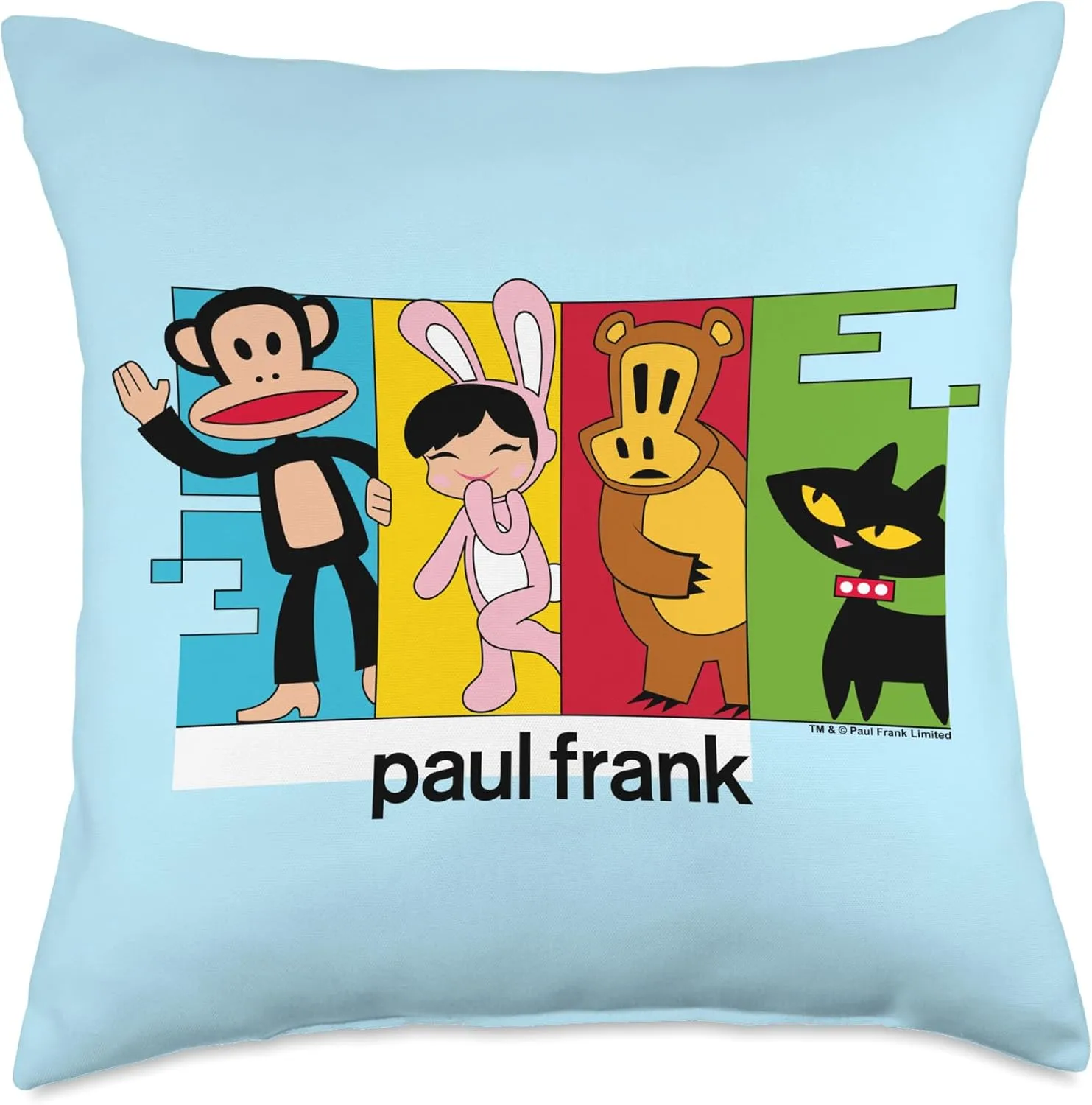 Julius & The Gang Colour Blocks Throw Pillow