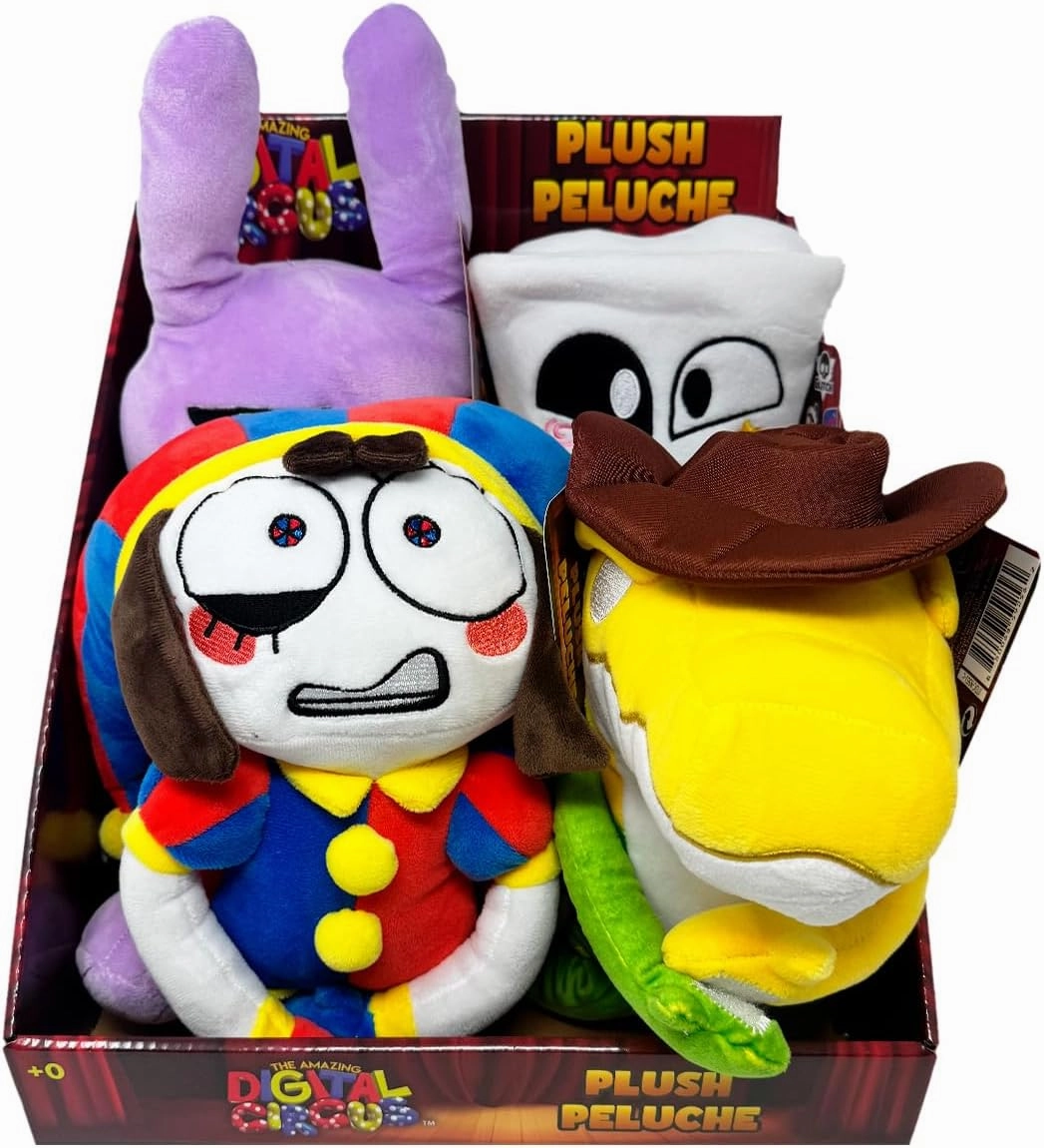 Just Toys LLC The Amazing Digital Circus – 10″ Pomni Plush Toy, Officially Licensed, Ultra-Soft & Collectible Stuffed Animal (Pomni, Jax, Gangle, Gummigoo)