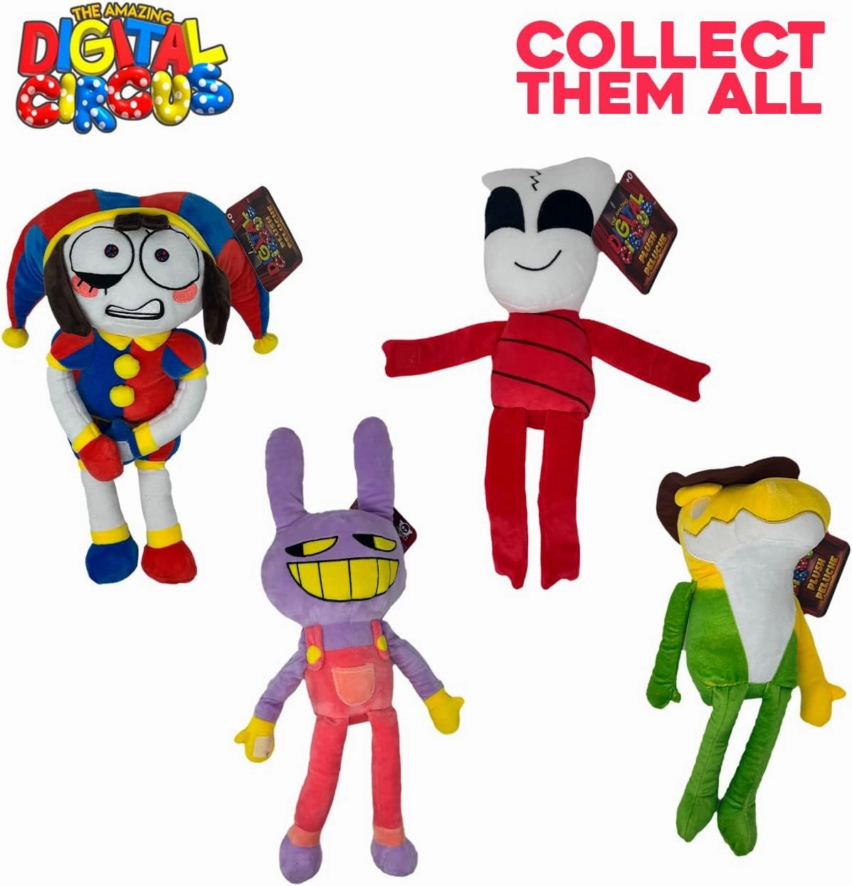 Just Toys LLC The Amazing Digital Circus – 10″ Pomni Plush Toy, Officially Licensed, Ultra-Soft & Collectible Stuffed Animal (Pomni, Jax, Gangle, Gummigoo)