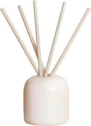 JW Marriott Expansion Scent Sticks - Luxury Hotel Fragrance Diffuser - Holy Basil Leaf, White Lotus Flower, and Rosemary - 6 White Straws - 9"
