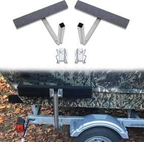 JY PERFORMANCE Boat Guides 2' Short Carpet Bunk Guide On Board for Trailers