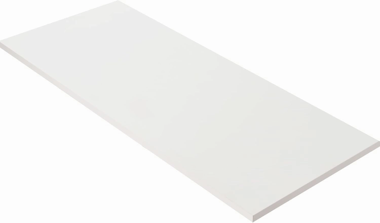 Kaboon 60x20 inches Tabletop, Solid One-Piece Desktop for Sit Stand Desk, Double Desks, L Desk DIY,Wood Countertop Home or Commercial Use,1 inch Thick, White, 20" D x 59.1" W