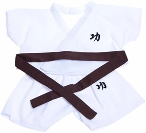 Karate Outfit With 5 Color Belts Stuffed Toy Outfit, Sport Costume Stuffed Animal, Fits Most Soft Toys 14"-18"- the Ultimate Gift for Little Athletes, Spring Stuf Plushie!