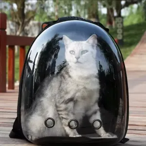 Kawaii Space Capsule Cat Carrier 🐾✨ - Breathable & Adorable Pet Travel Bag for All Furry Friends! 🐱💖