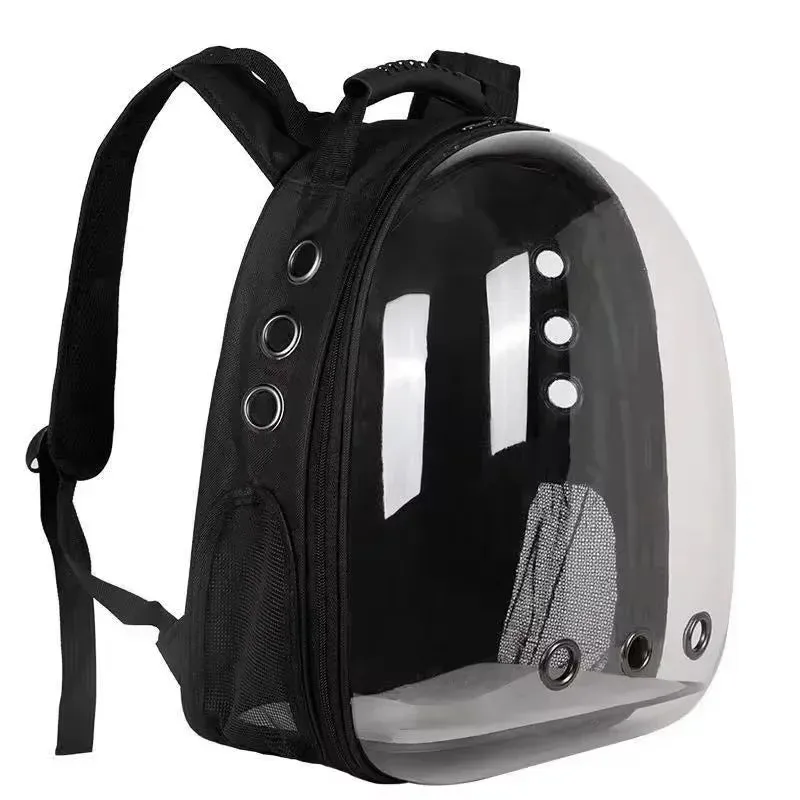 Kawaii Space Capsule Cat Carrier 🐾✨ - Breathable & Adorable Pet Travel Bag for All Furry Friends! 🐱💖