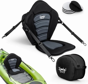 Kayak Seats with Back Support for Sit on Top, Universal Paddle Board Seat for Inflatable Paddleboard, Sup, Canoe