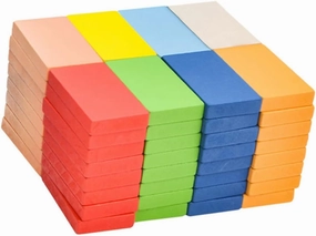 KESYOO 1 Set Funny Domino Blocks Game Building Blocks for Creative Early Education and Parent Play Safe and Design