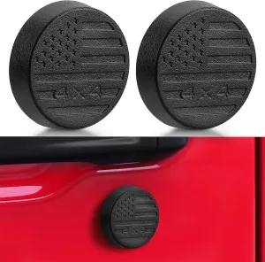Keyhole Covers for 2018-2025 Jeep Wrangler JL and Gladiator JT Front Door, Strong Magnet Keyhole Decor Accessories for Door Lock Protection
