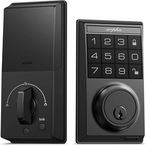 Keyless Entry Door Lock D100, Electronic Keypad Deadbolt, Smart Locks for Front Door with 100 User Codes, One-Touch Lock/Unlock, Auto-Lock, Anti-Peeking Password, 2 Keys, Easy Install, Zinc Alloy