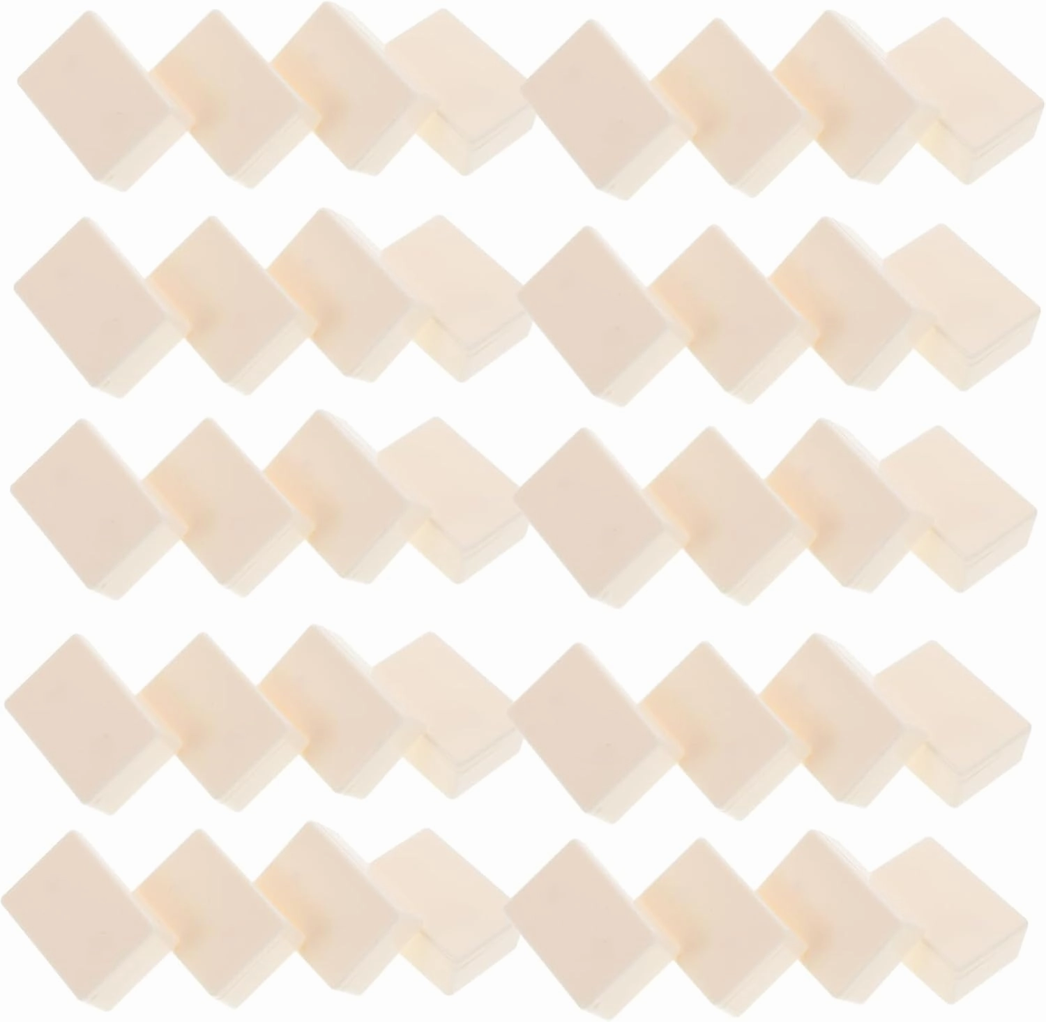 KICHOUSE Acrylic DIY Mahjong Blocks Blank Game Pieces for Board Games Versatile Checker Replacement Blocks for Home School and Creative Decorations