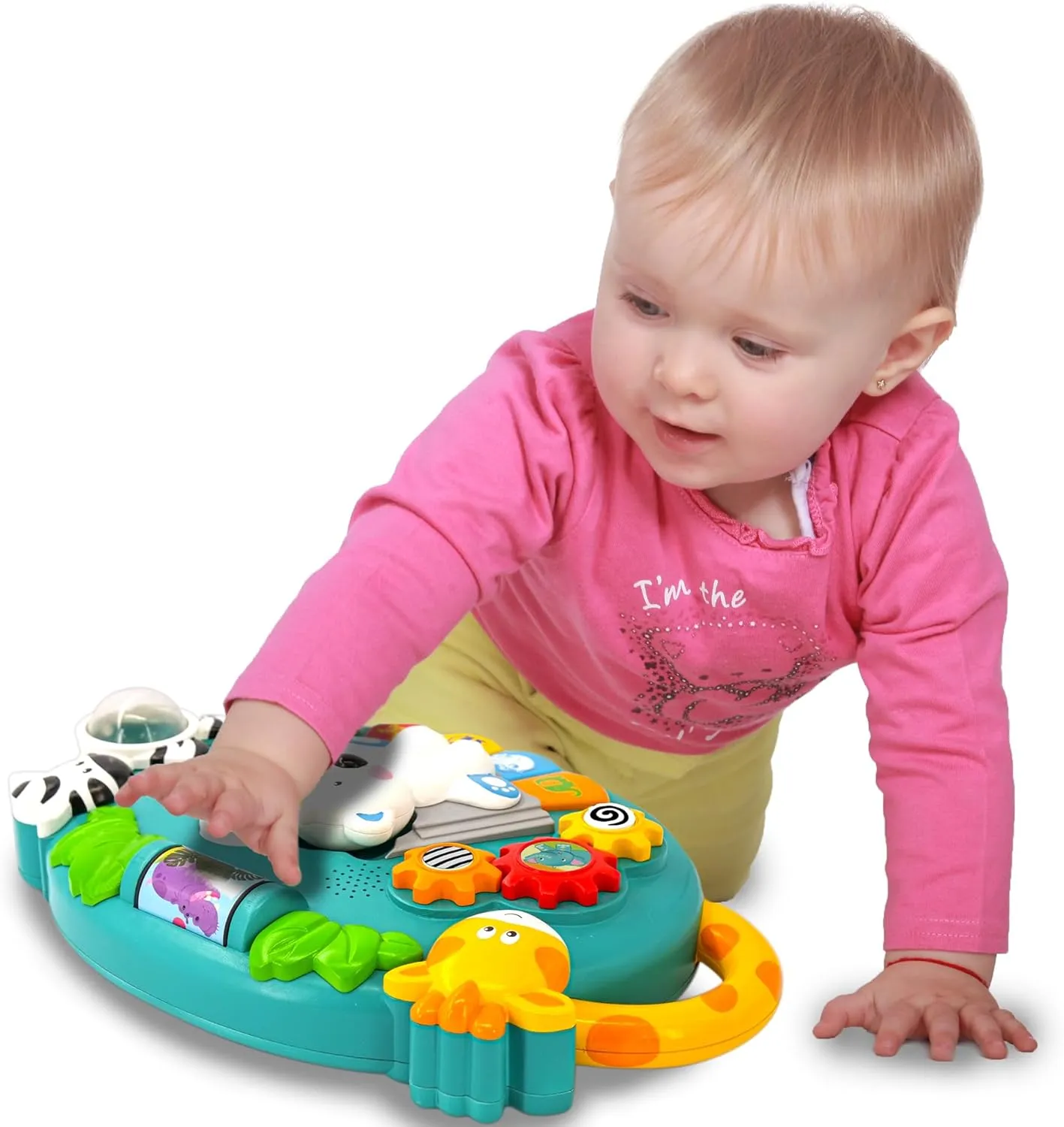 Kiddieland: Activity Center: Jungle Joy - Music & Animal Themed Interactive Toy, Activities & Gears, Piano Keys, Finger Exercises, Toddlers Ages 1  