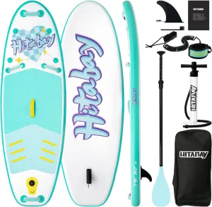 Kids Paddle Board with SUP Accessories, Child Paddle Board Durable, Lightweight, Stable Design, Wide Non-Slip Deck, 7.6ft 8ft 9.6ft Inflatable Paddle Boards for Kids & Youth