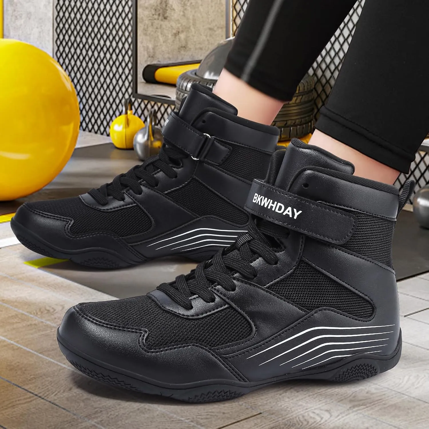 Kids Wrestling Shoes Youth Boys Girls Boxing Shoes Lightweight Breathable Non Slip for Fitness Powerlifting