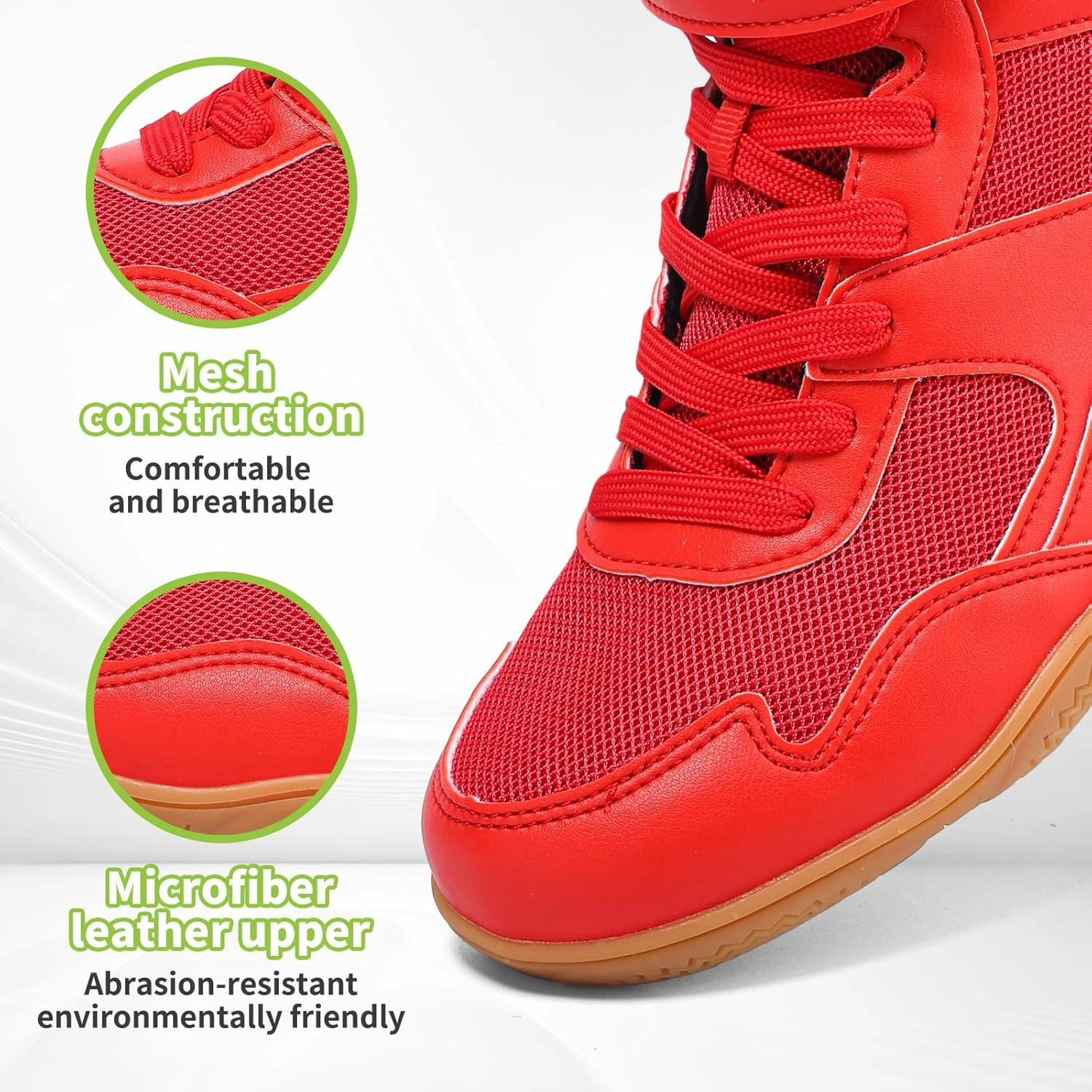 Kids Wrestling Shoes Youth Boys Girls Boxing Shoes Lightweight Breathable Non Slip for Fitness Powerlifting