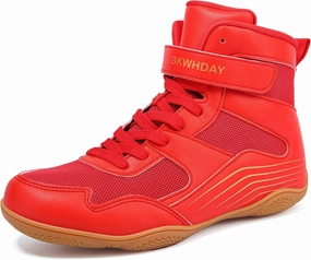 Kids Wrestling Shoes Youth Boys Girls Boxing Shoes Lightweight Breathable Non Slip for Fitness Powerlifting