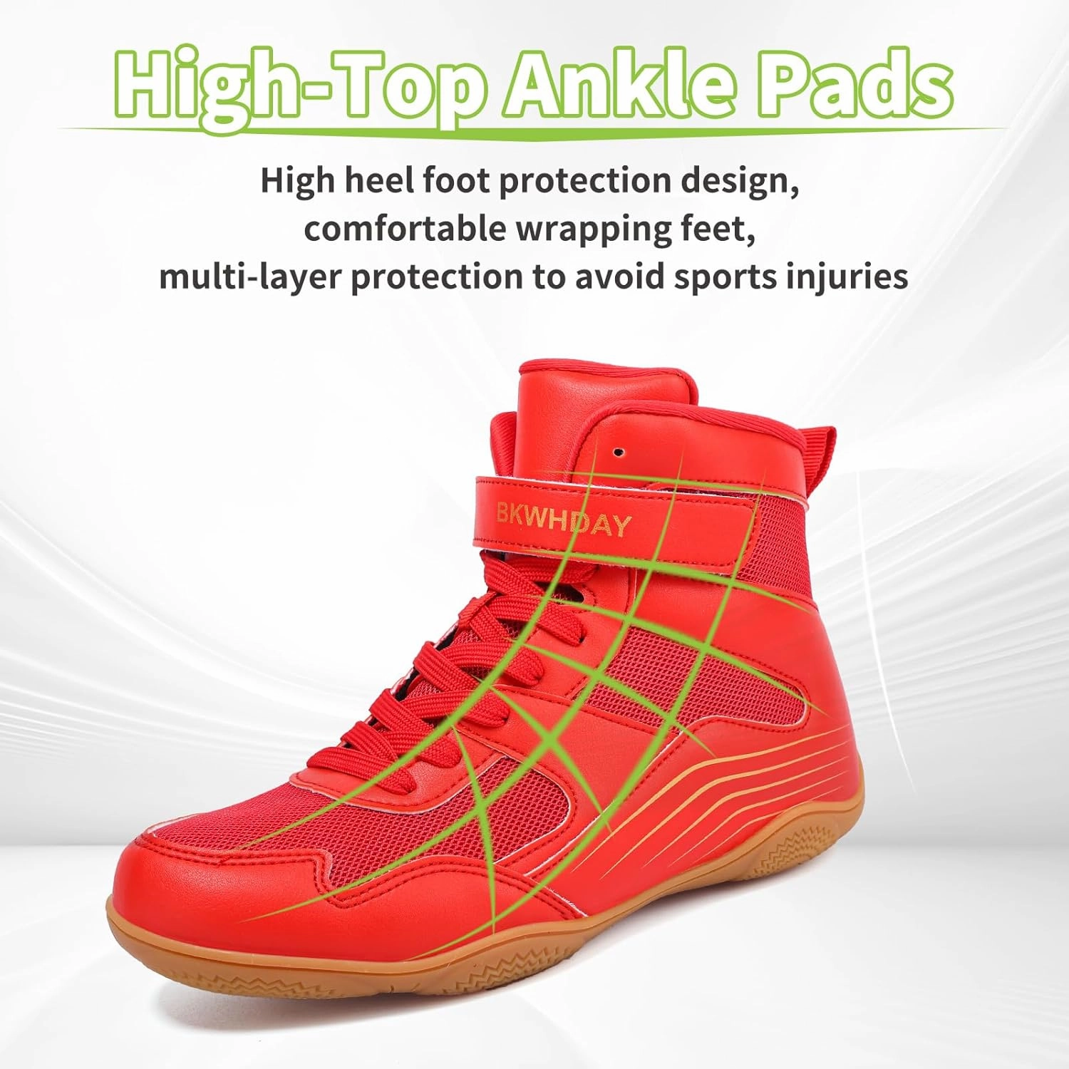 Kids Wrestling Shoes Youth Boys Girls Boxing Shoes Lightweight Breathable Non Slip for Fitness Powerlifting