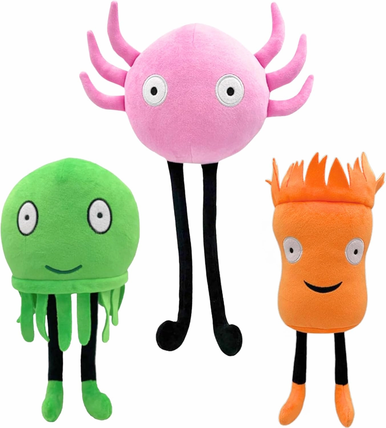 Kinito Plush - 17 inch Pet Cute Stuffed Plushies - Axolotl Sam Jade Toys Figure - Horror Monster Animal Toys for Fans - Soft Pillow for Home Decorations - Hugging Figures for Boys and Girls