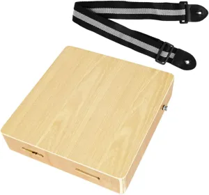Kisangel Portable Card Macro Drum Wooden Cajon Musical Instrument Box Drum for Travel Enhance Boys and Girls' Music Skills