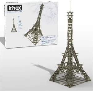 K'NEX Architecture: Eiffel Tower - Build IT Big - Collectible Building Set for Adults & Kids 9  - New - 1,462 Pieces - 2 1/2 Feet Tall - (Amazon Exclusive)