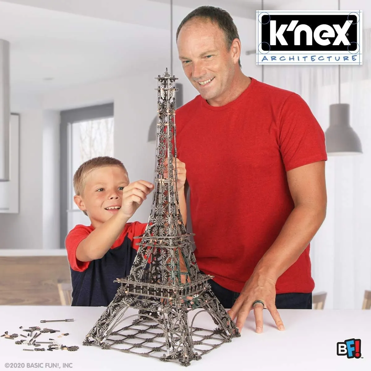 K'NEX Architecture: Eiffel Tower - Build IT Big - Collectible Building Set for Adults & Kids 9  - New - 1,462 Pieces - 2 1/2 Feet Tall - (Amazon Exclusive)