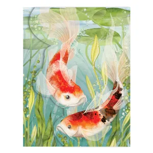 Koi Fish Purse Pad With Pen